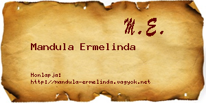Mandula Ermelinda névjegykártya